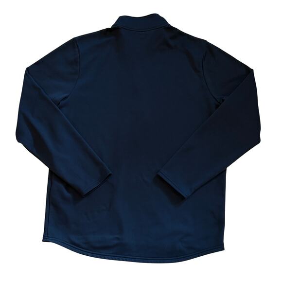 Under Armour Sweatshirt Mens Large Blue Loose 1/4 Zip Fleece Lined Performance - Picture 2 of 10